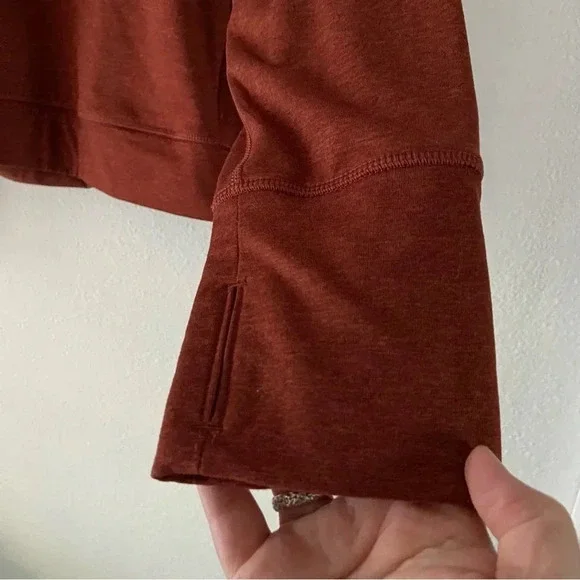 Old Navy XXL Cowlneck Cropped Pullover New Rust Athleisure Activewear Sporty - Picture 13 of 16